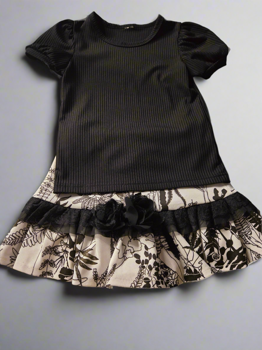 Girls size 4 outfit skort and shirt