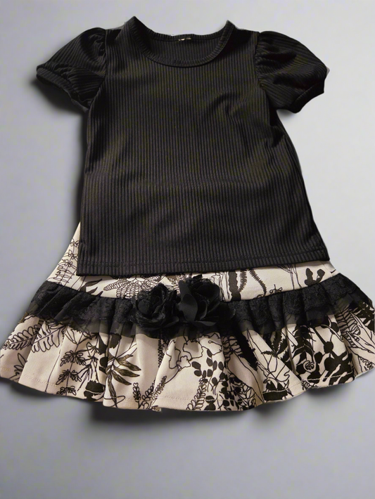 Girls size 4 outfit skort and shirt