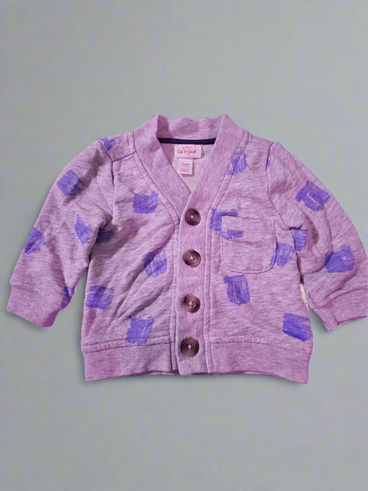 Cat & Jack 3-6m button-up sweater