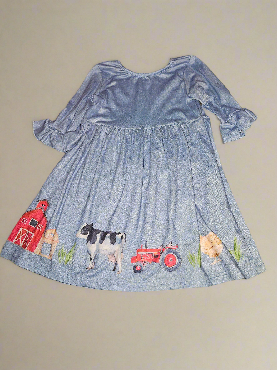 4-5y "on the farm" dress