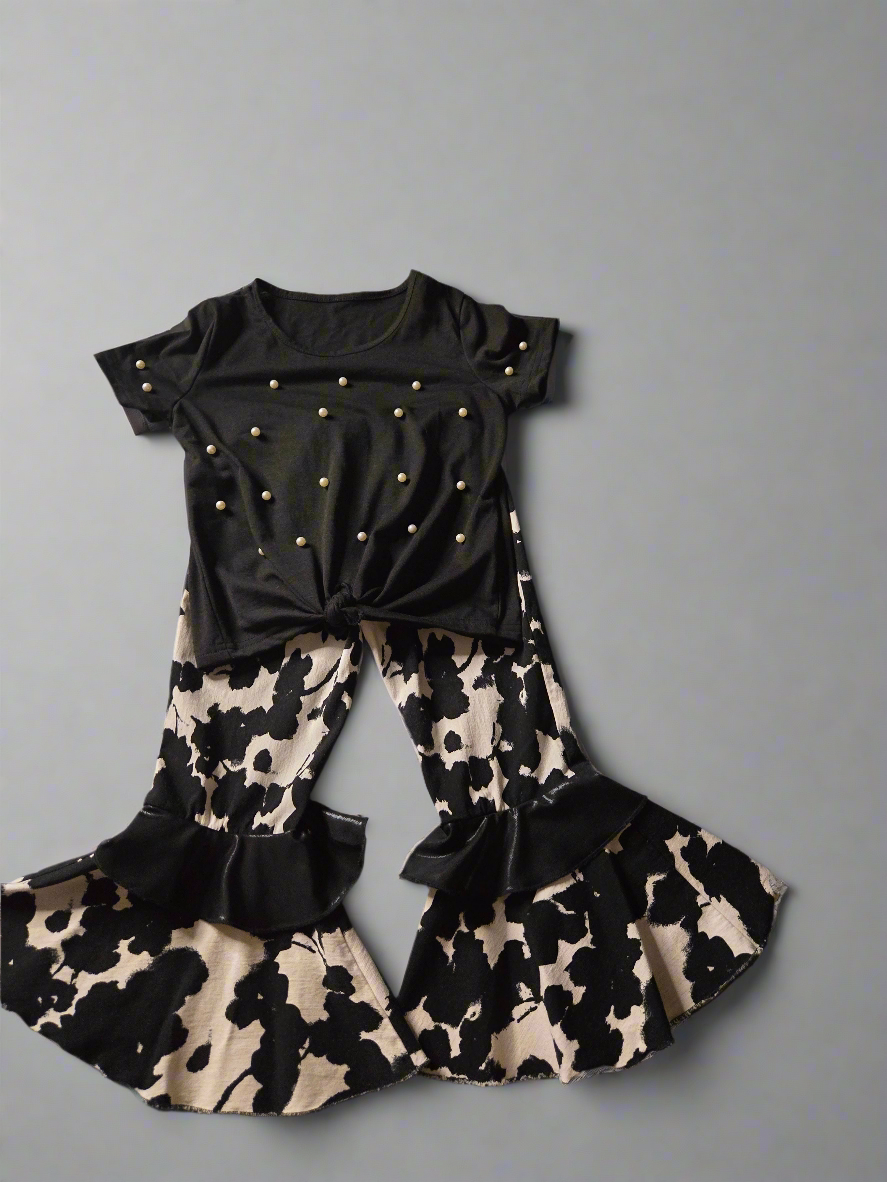 Girls size 5 bell bottom set