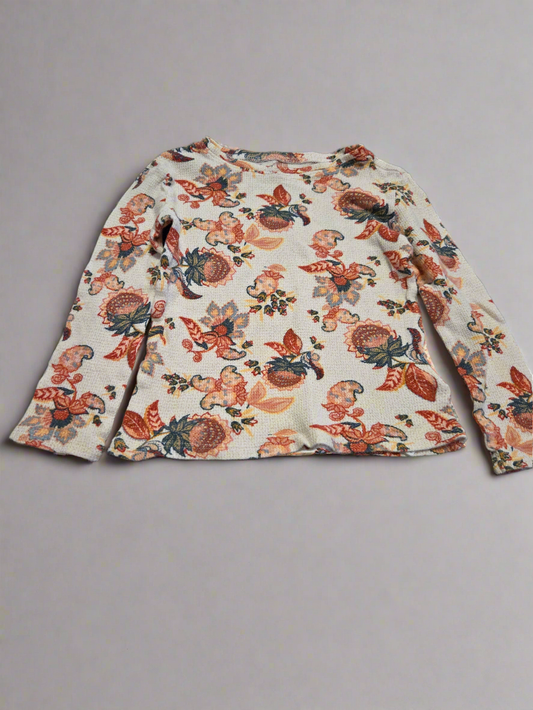 Old navy floral top 4t