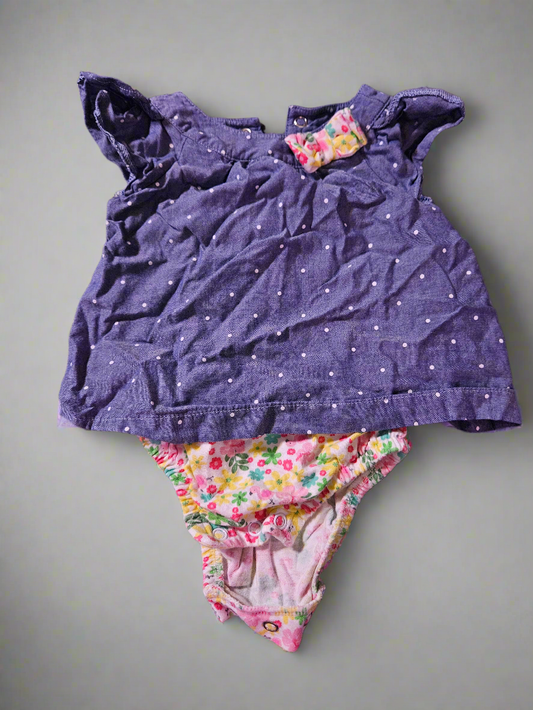 Carter's 0-3m onesie dress