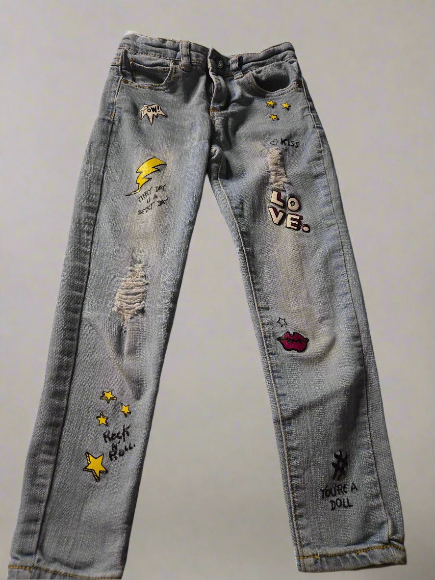 Girls size 6 Betsy Johnson jeans