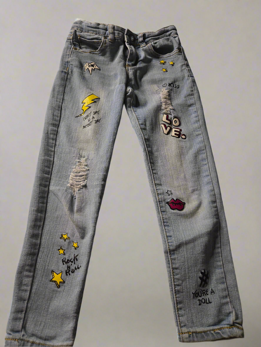 Girls size 6 Betsy Johnson jeans