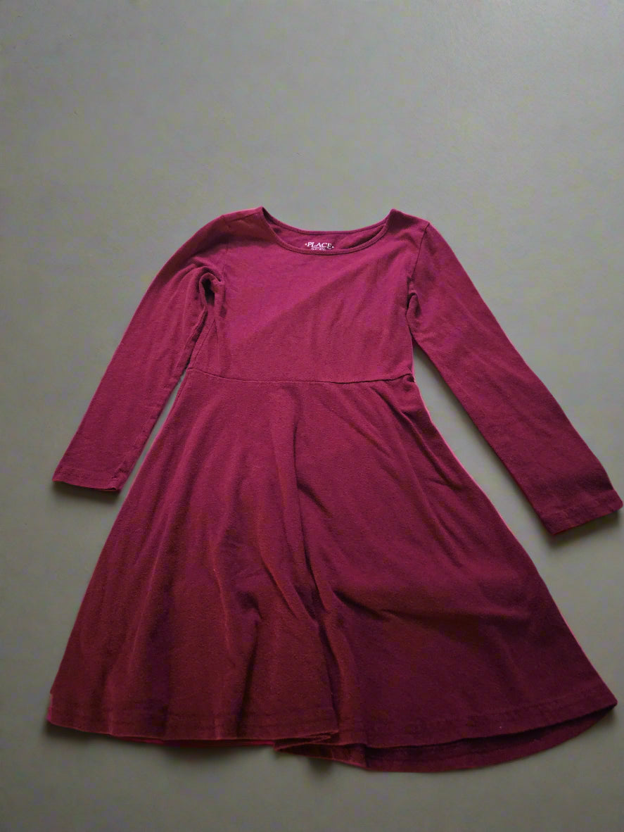 Place S(5/6) Girls burgundy dress